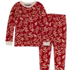 NWT Holiday Organic Cotton Toddler pajamas, Size 12mo